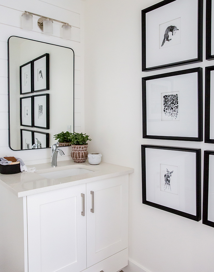 White and Black Bathroom Miya Design