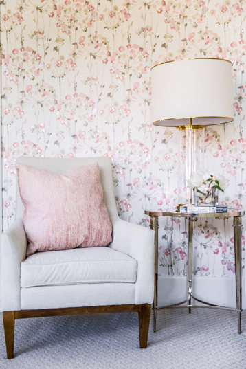 Pink Accented Sitting Area