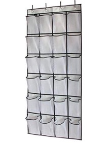 MISSLO 3 Tier Long Metal Shoe Rack for Closet Storage 24 Pairs